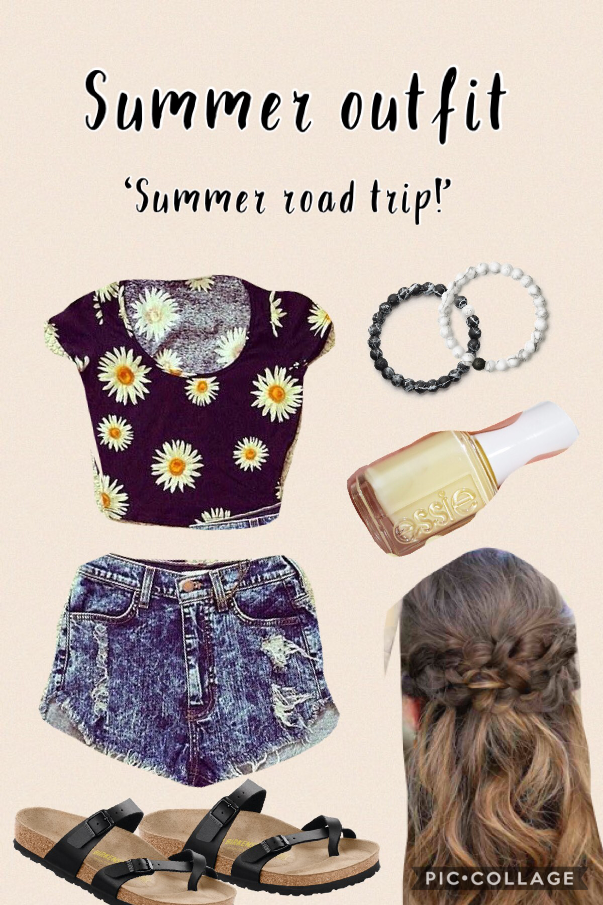 Outfit #3 -Summer Themed ! Perfect for a last minute road trip!! 💕 Just rememberer to take a great book with you!😂😂 