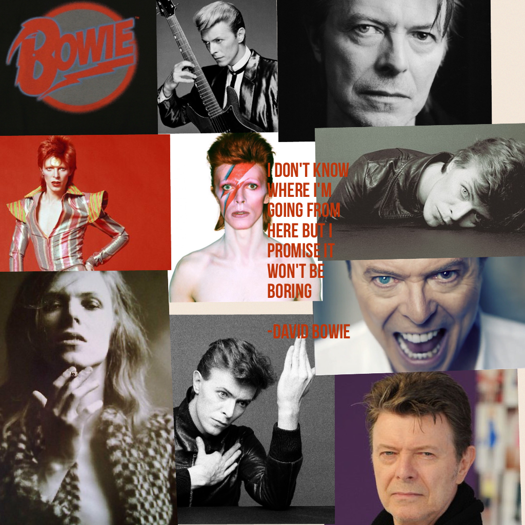 I don't know where I'm going from here but I promise it won't be boring 

-David bowie
