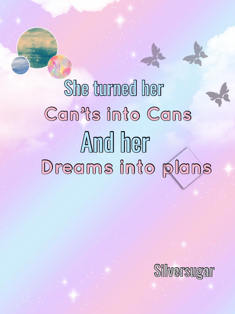 Dreams into plans 