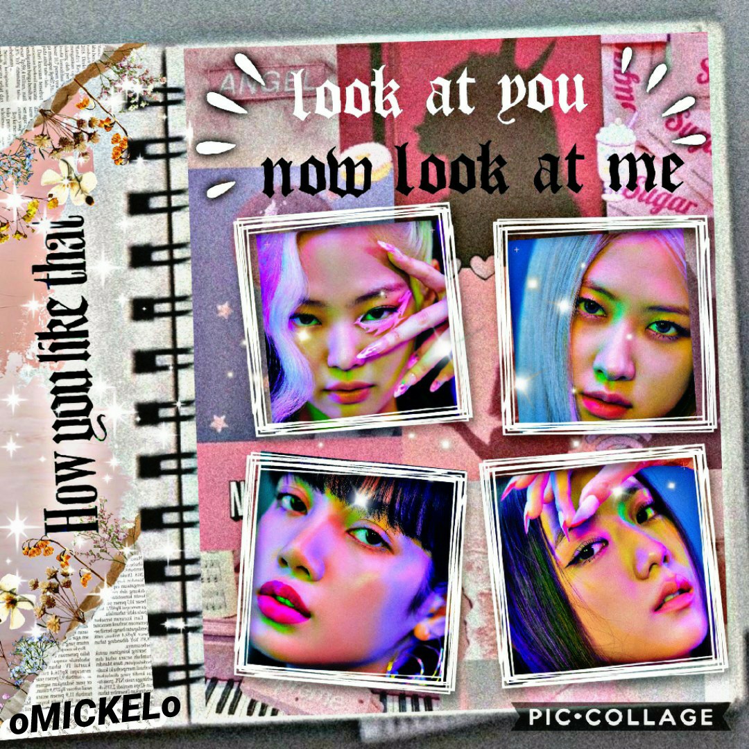 💖𝒉𝒐𝒘 𝒚𝒐𝒖 𝒍𝒊𝒌𝒆 𝒕𝒉𝒂𝒕?🖤

this collage is inspired by blackpinks song. 
this song is 🔥🔥we stan 𝒕𝒂𝒍𝒆𝒏𝒕𝒆𝒅 𝒒𝒖𝒆𝒆𝒏𝒔😌🖤💖
STREAM STREAM STREAM ♡

