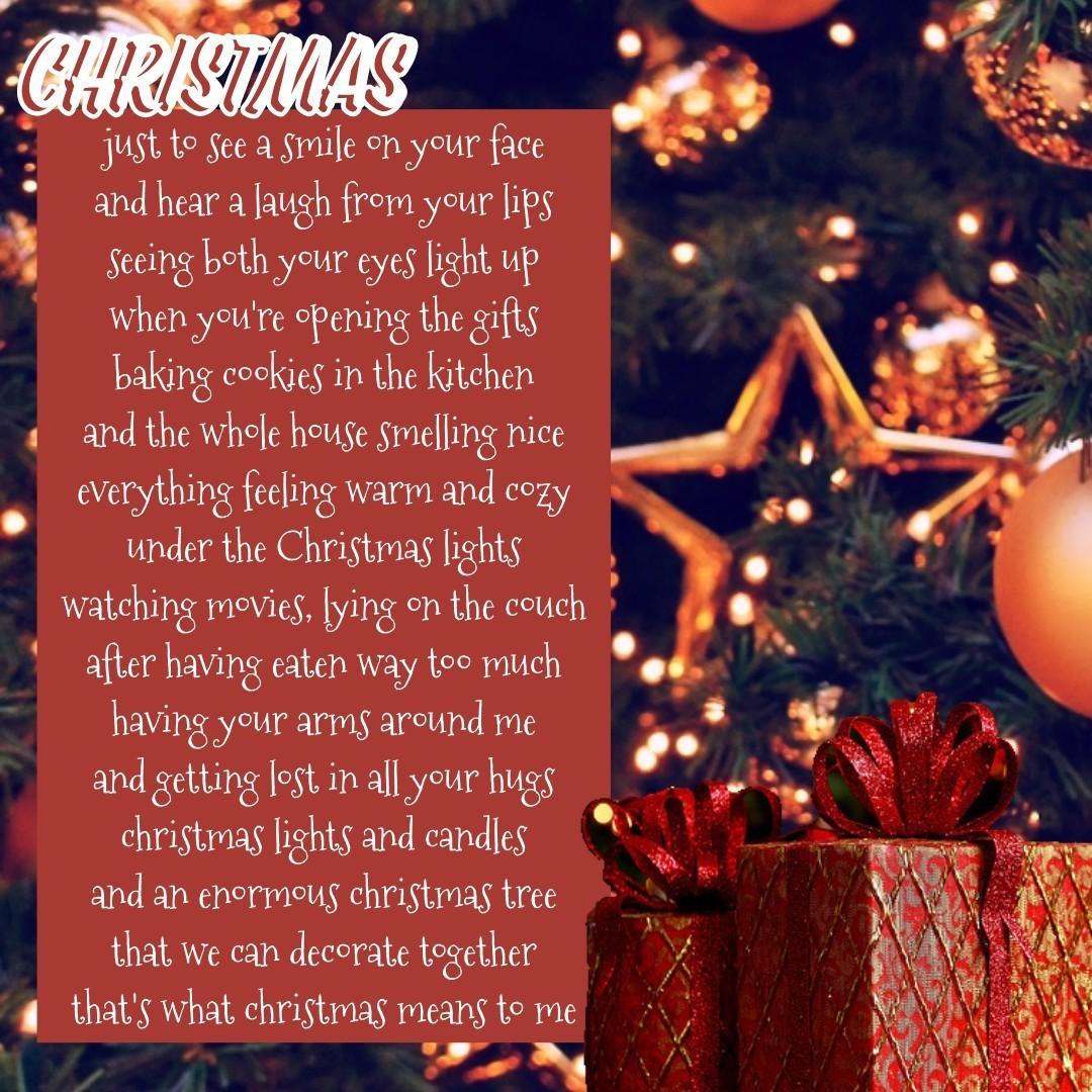 And of course there's a Christmas poem too. Hope everyone is enjoying the holidays (whatever you celebrate) and staying safe too!! Sending lots of love to everyone who needs it ❤