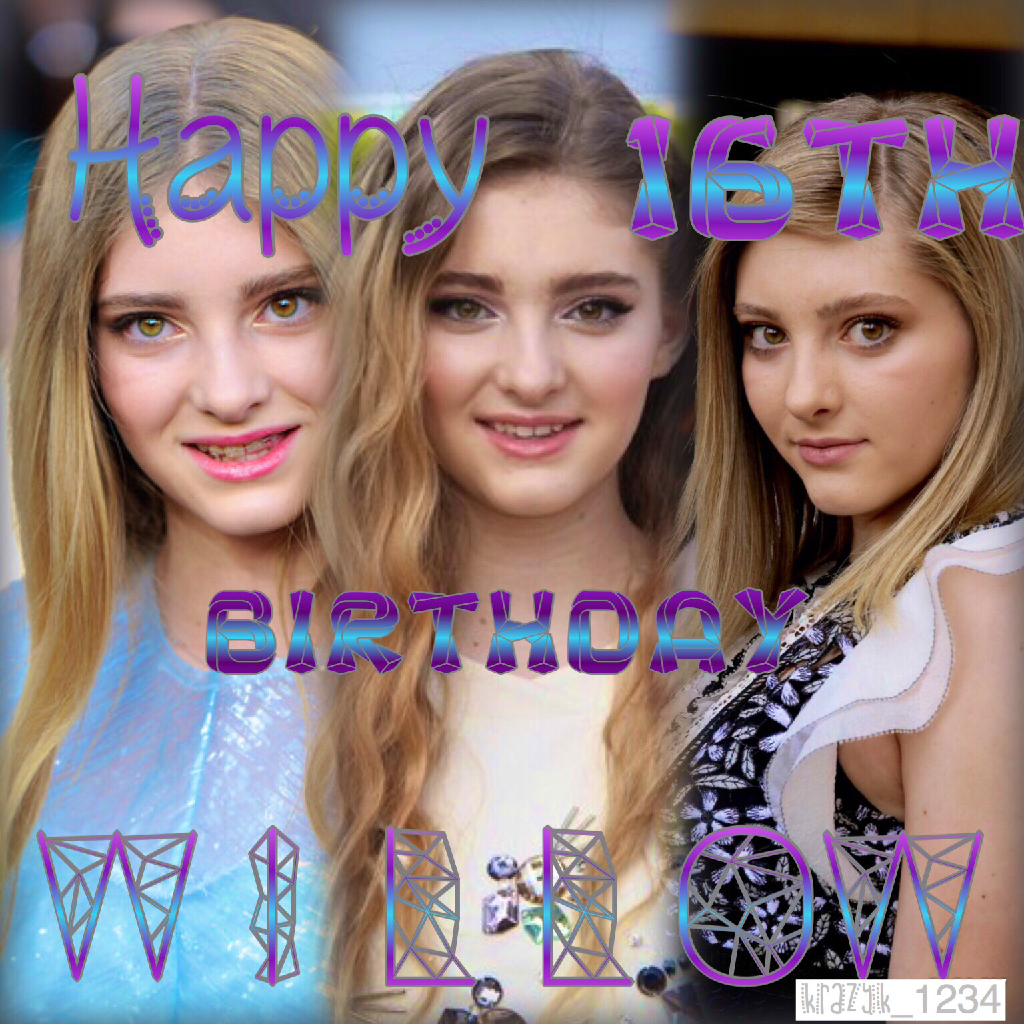 OMG happy 16th birthday Willow Shields! It seems like just yesterday you were 12 and the first Hunger Games came out! Hope your birthday was full of happiness!