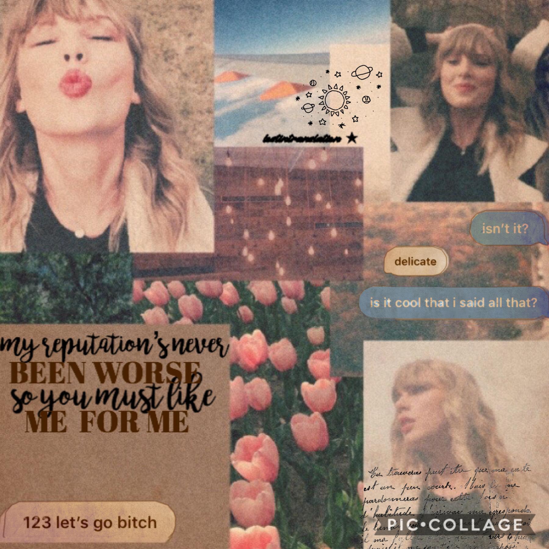 tappp 🧡
hey! made this for a games i’m in! 
i’ve been listening to delicate a lot...
how are y’all? 
i miss you
love you kiddos 🤠💘
QOTD: what’s the most interesting thing you’ve done this week?
AOTD: i did a cheerleading, stunt course! 