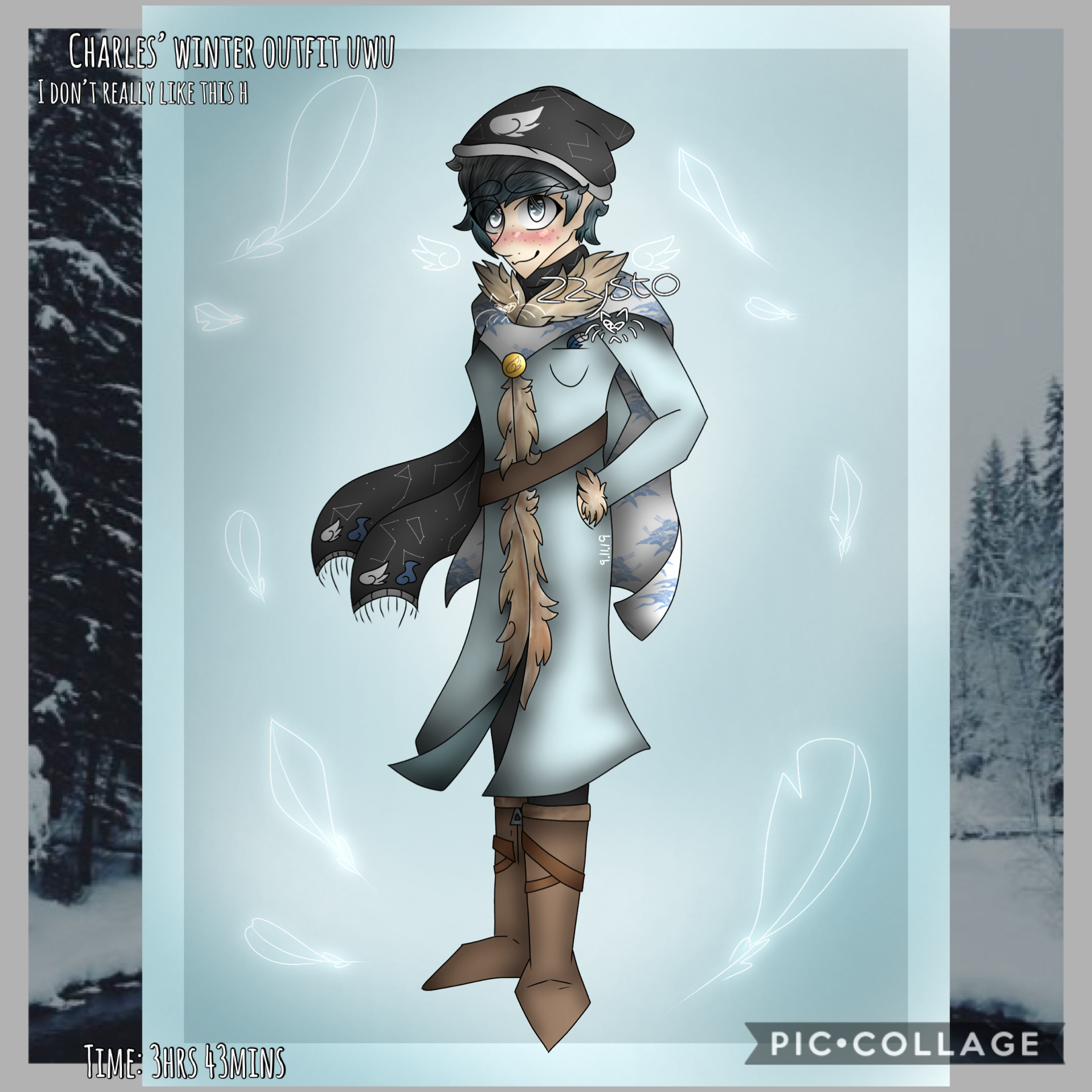❄️Tap❄️
I don’t like this but e h
I wanted to design Charles a winter outfit because I’m bad at drawing clothes and stuff, lol I really struggled with this :’)
oop I created a new oc and I really love him qwq