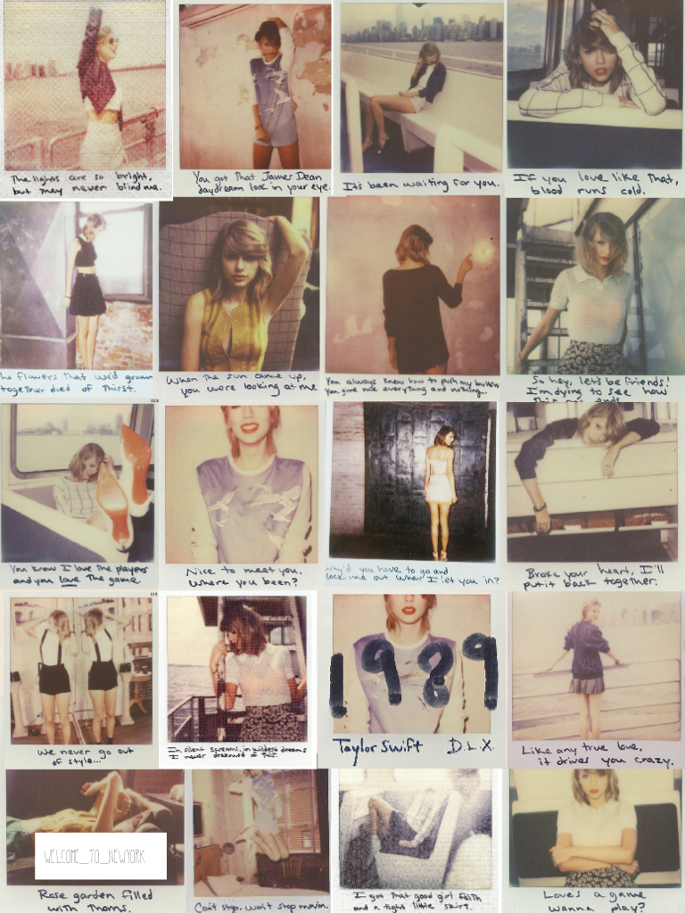 The polaroids from 1989 are so cool. I hope Tay does something like this for TS6💋💖