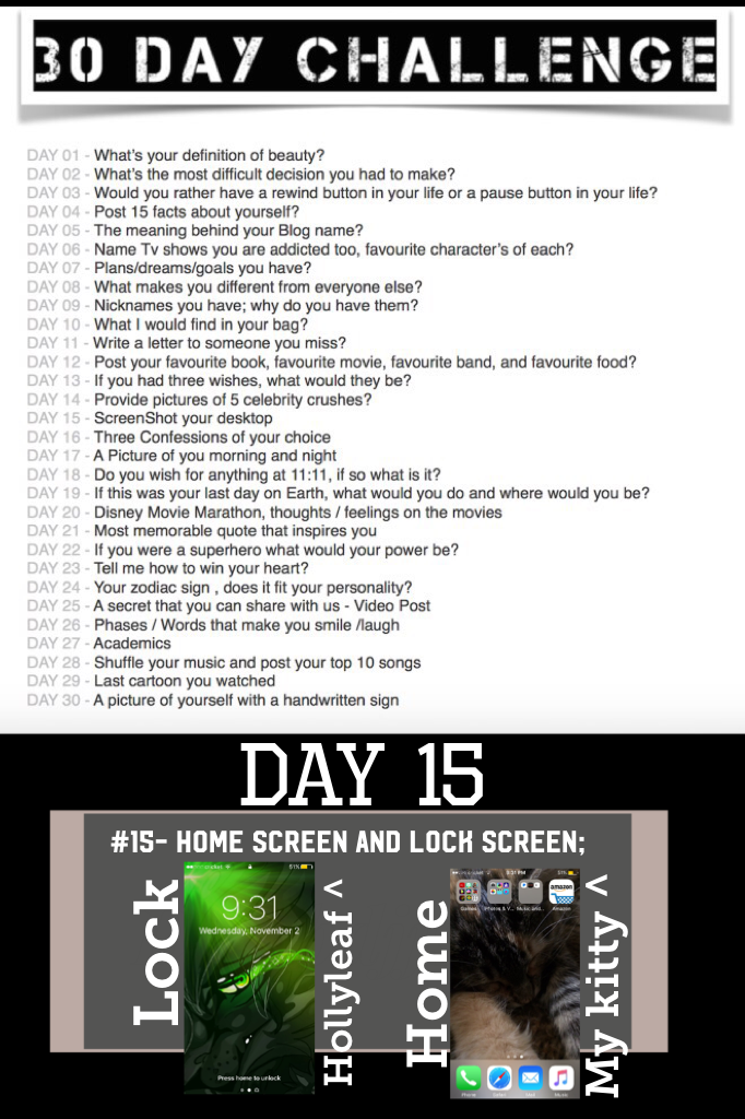 Jeez I keep forgetting to post these! Day 15!