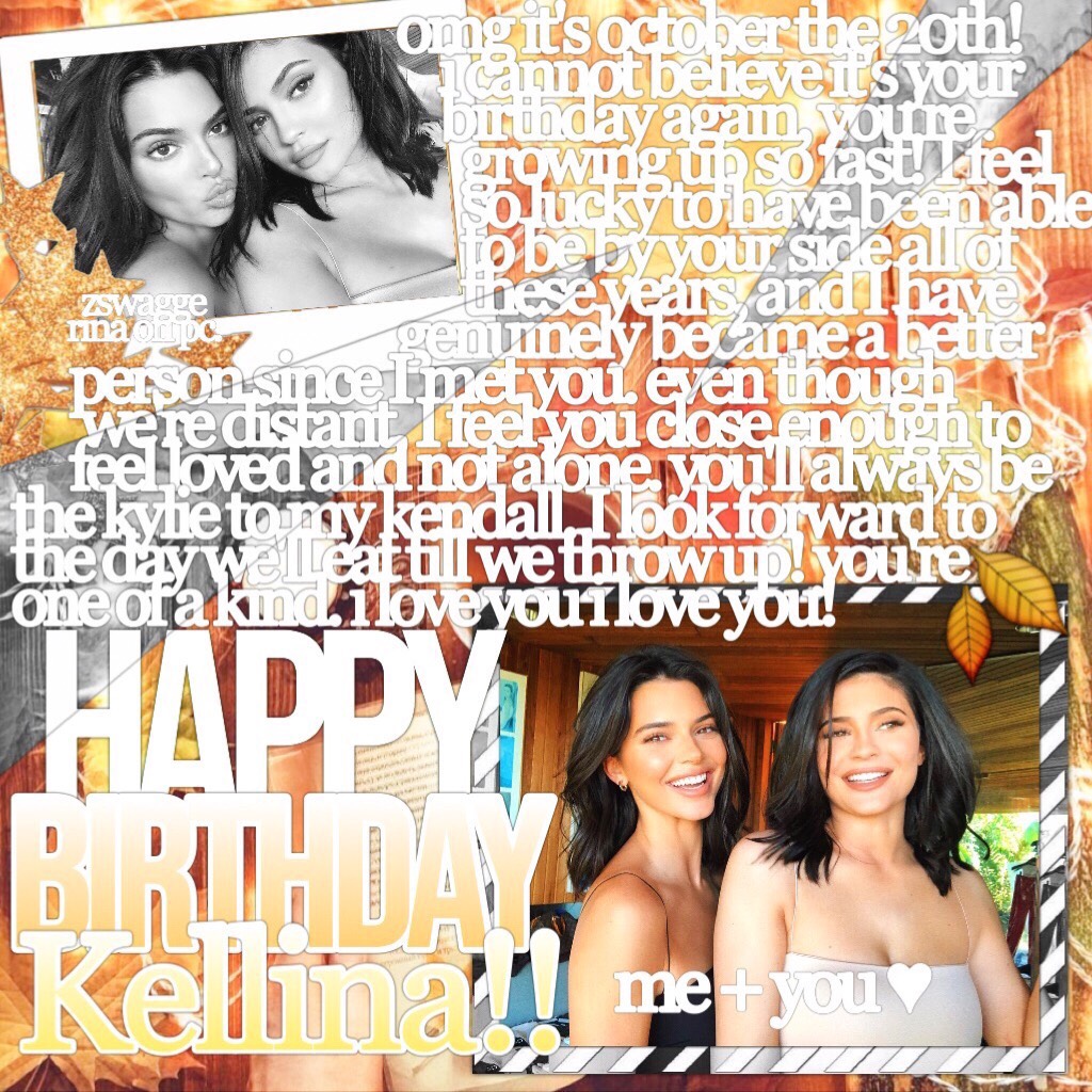 you're the best gift to me! i hope you have a great birthday I love you so much 💛 11.20.18 #KELLINA 🐻😏 (check remixes!)