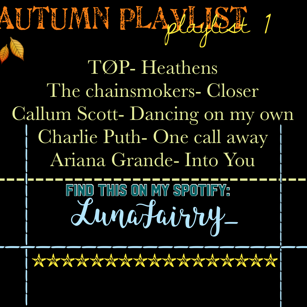 Autumn Playlist 🍁 