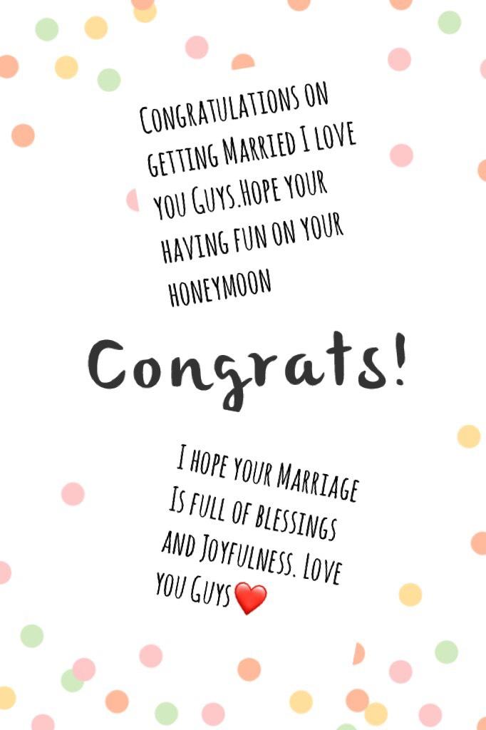 This is for my Uncle.  He got married and I’m giving him a congrats card