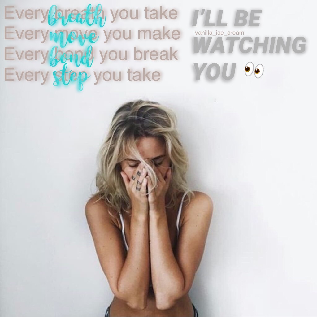 👀PRESS HERE👀

























I LOVE THIS SONG!!! 💗
(It is in Stranger Things soo...😂)
New style. Comment if you like it😊⭐️

Every breath you take- The police 👮🏽‍♀️ 