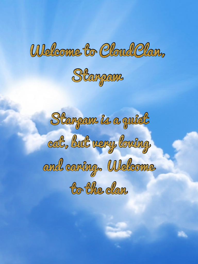 Welcome Starpaw
