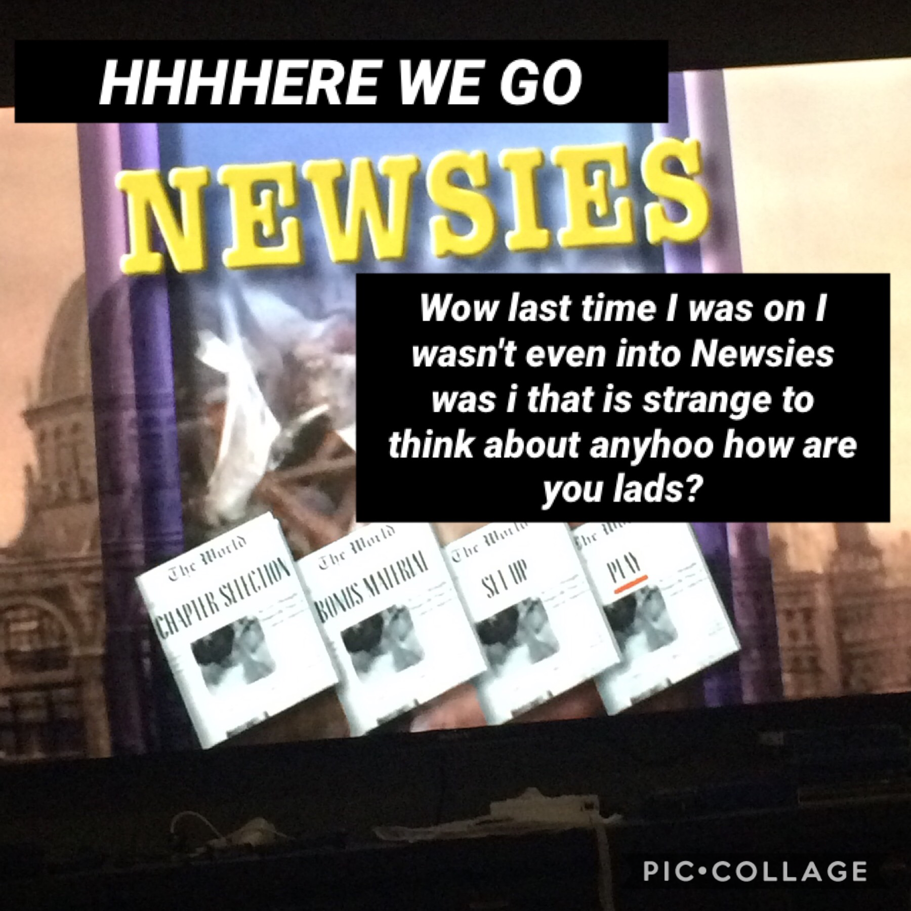 Don't get used to me being back i'm just here to tell a very specific áßhøłè to shüt üp I've been gone so long i forget how many words are censored also if you know Newsies be aware this is not even close to my first viewing and i'm aware how much it suck