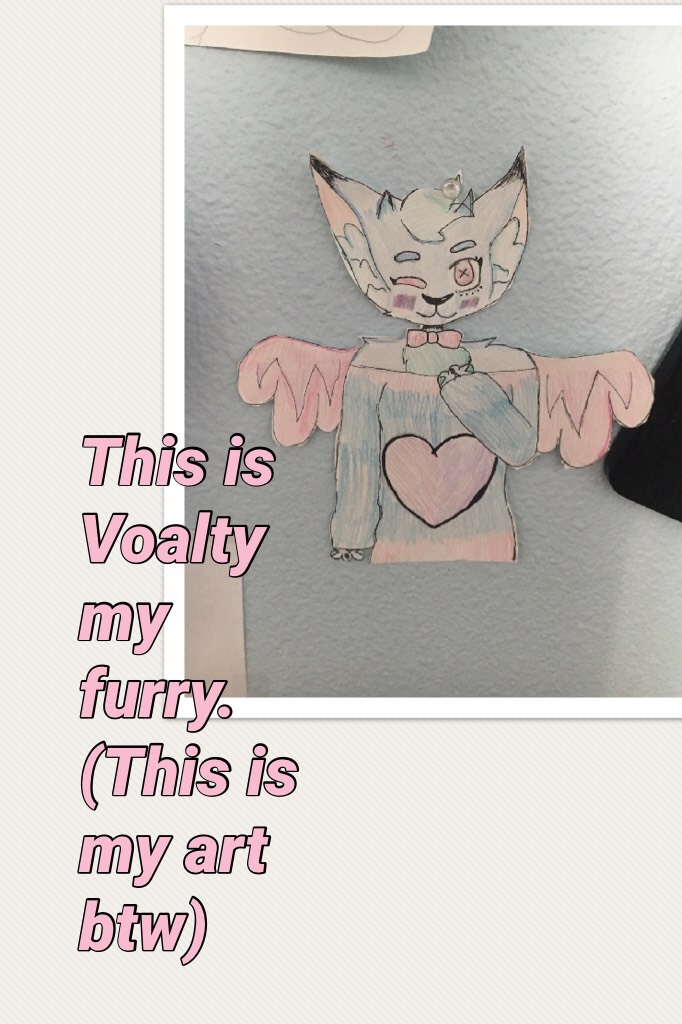 This is Voalty my furry. (This is my art btw)