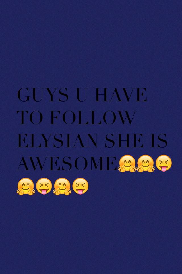 Elysian is her picollage account I think