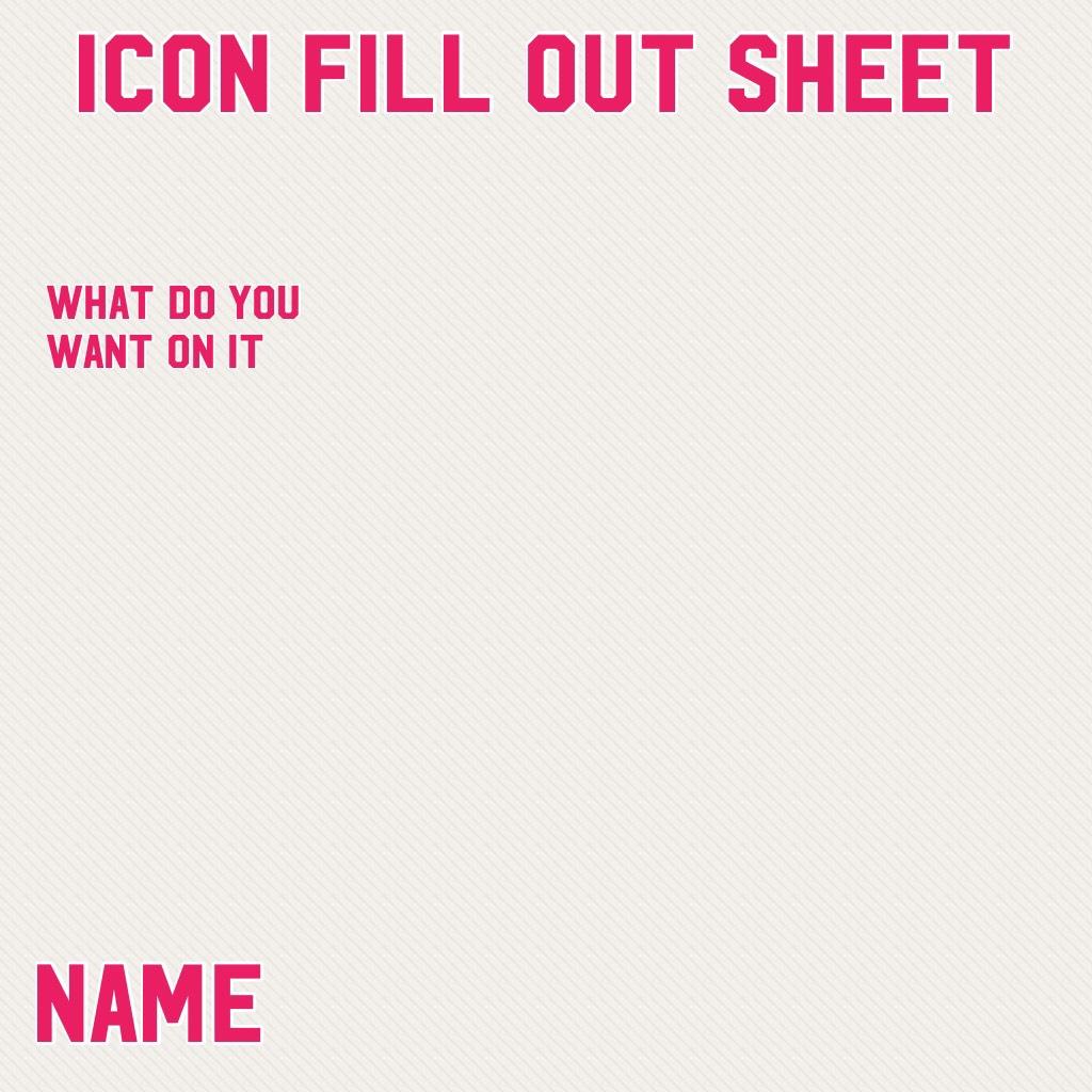 icon fill out sheet