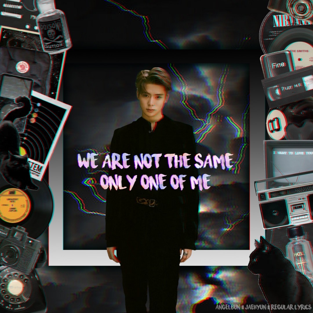 eyyyy, my entry for jizzle_pwark s kpop gamessss 🖤 mission was idol wearing black but this looks like a half a**ed horror edit? i dunno look how 3d/blurry 🖤 think i have a fever + 2 exams yes bb 🖤