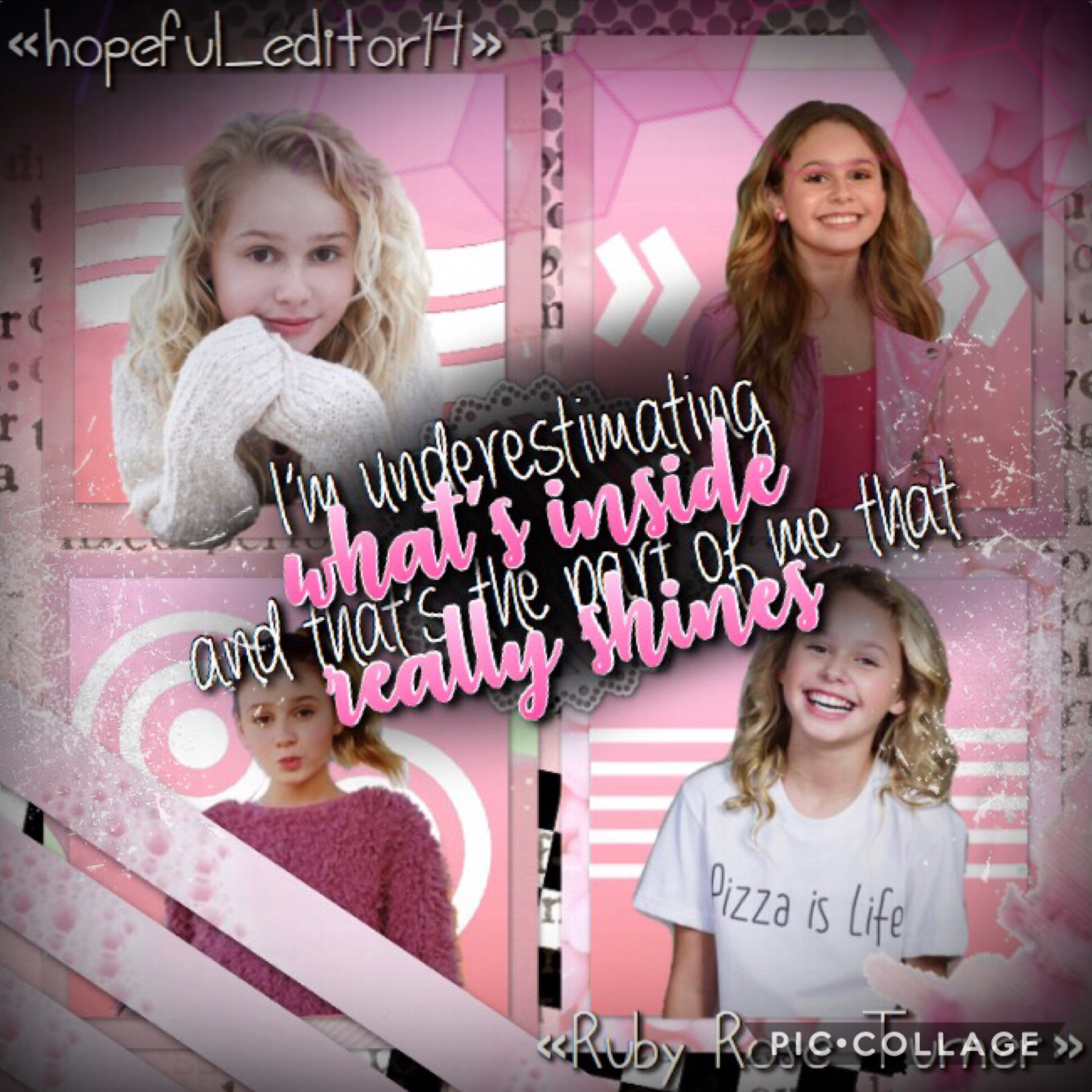 Ruby collage! (Tap)
Do you like this style? 
Sadly, I have school tomorrow. 
Have you started school yet? If not, when do you? I’ve been watching Hannah Montana the last few days and I’ve loved it.