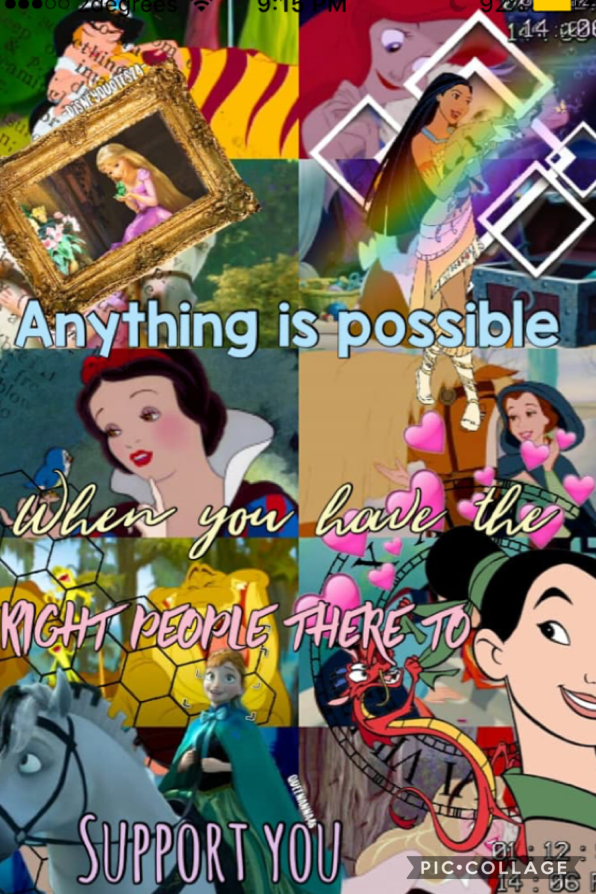 Disney collage and collaboration with Disney quotes24