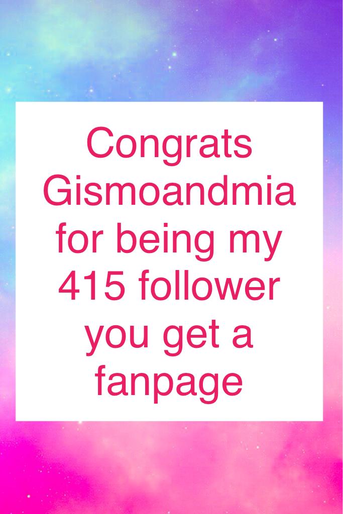 Gismoandmia's fanpage actually followed me so Im just making a fanpage for the user! 😂 lol