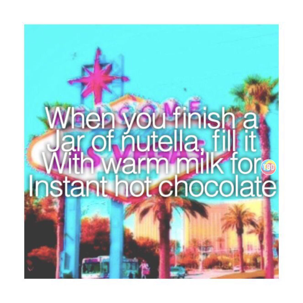 I like anything with nutella so this one is awesome! 💞 5/8/16