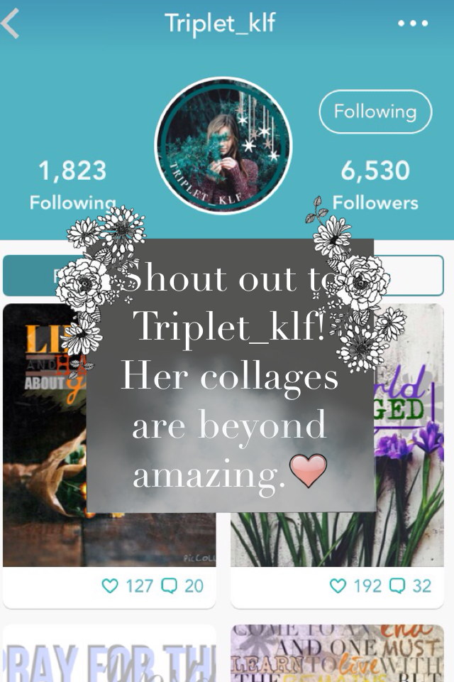 💕click here💕

Triplet_klf is my idol. Her collages are so inspiring. You should go follow her because she has such a wonderful impact on PC💕😘