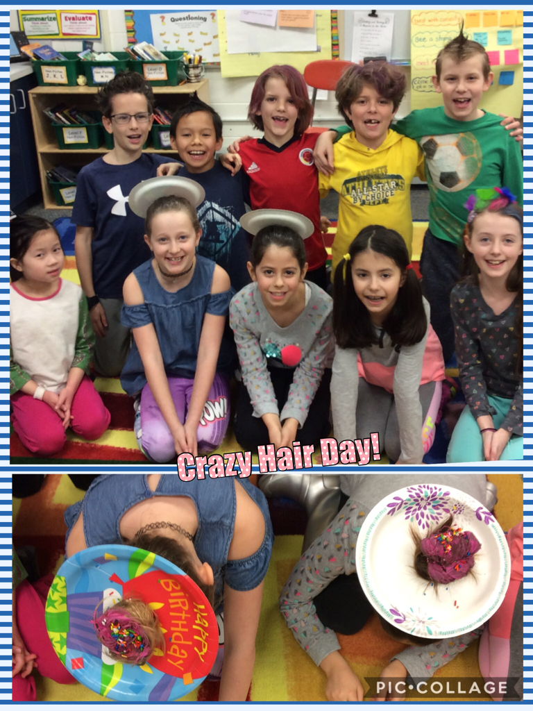 3C is sporting some crazy and creative hair-dos today! #wbplays #d30learns