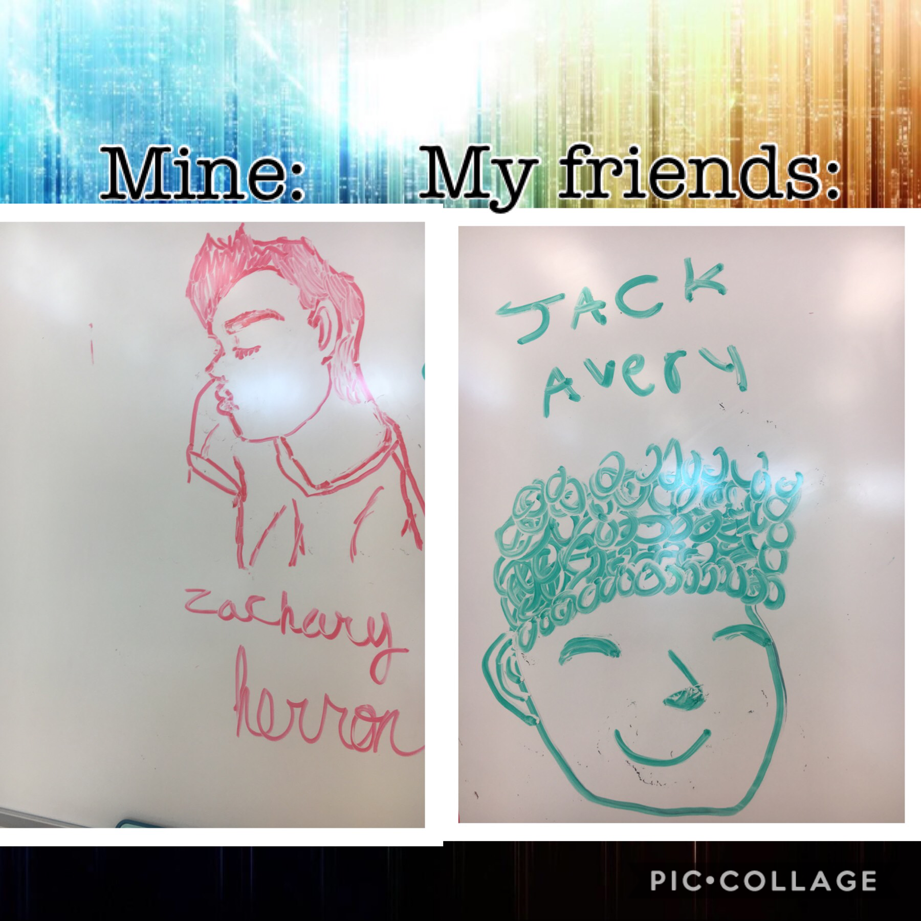 Me and my friend are good artists😂😂
