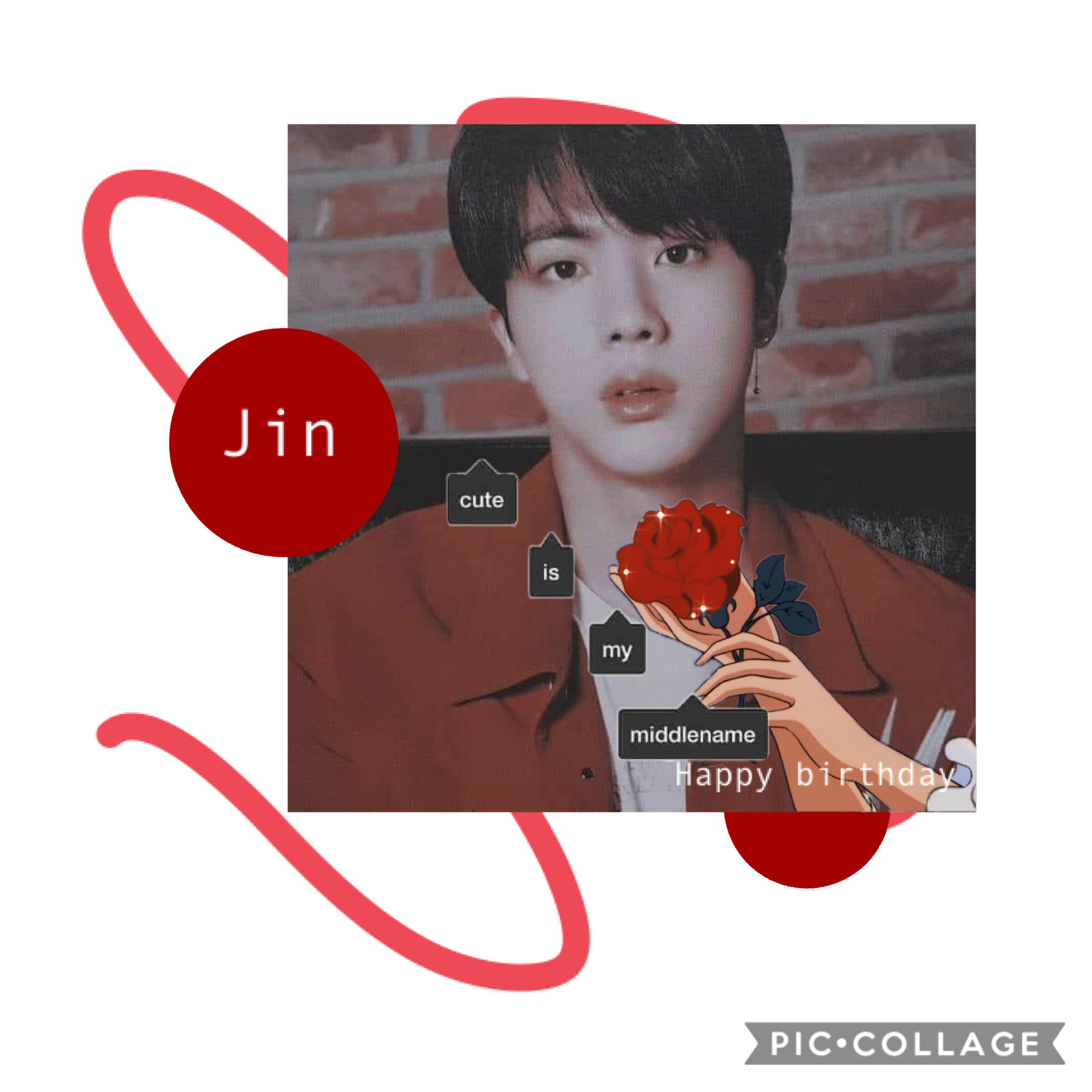 HAPPY (late oops) BIRTHDAY JIN, LOVE YOU SO MUCH❤️🌹