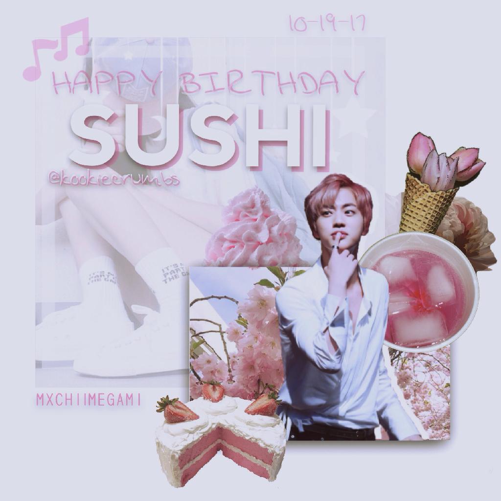 생일 Happy Birthday Sushi!//10-19-17

Our smart, talented, beautiful therapy squad maknae, you ♪( ´▽｀) three cheers from eomma ! 🍰🎉

g a h I forgot you didn't like pink ; this is the pinkest aesthetic I've ever done sorrrry ...