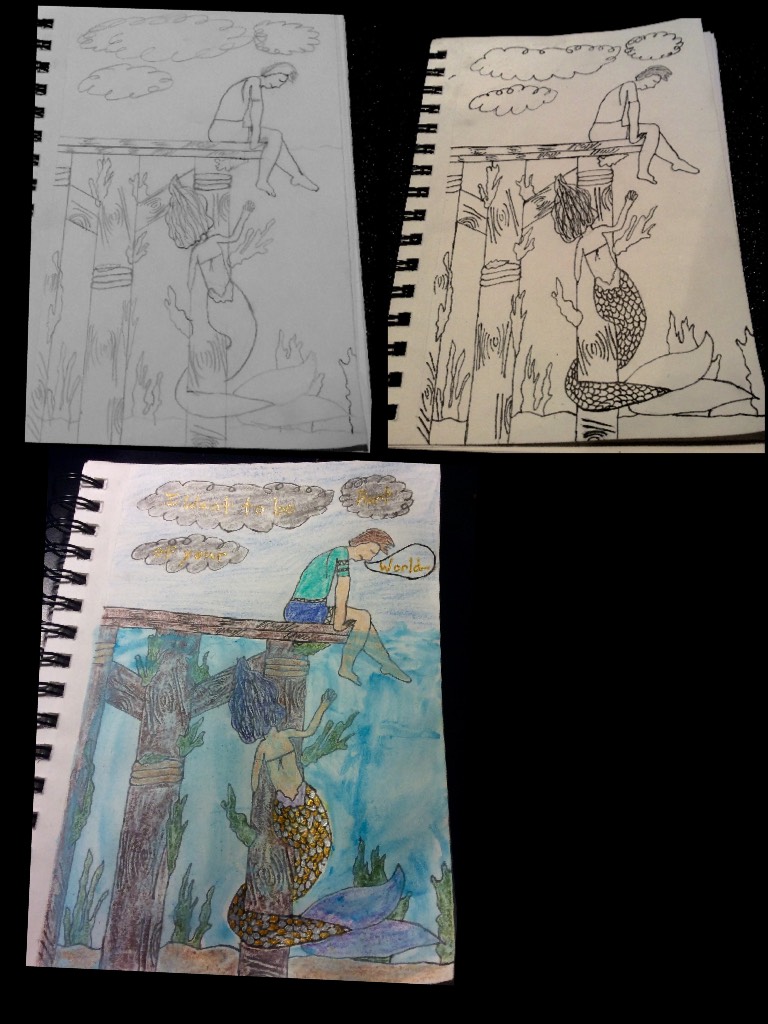Steps of my drawing/painting 