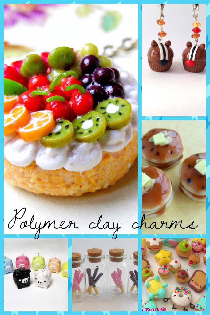 Polymer clay charms 