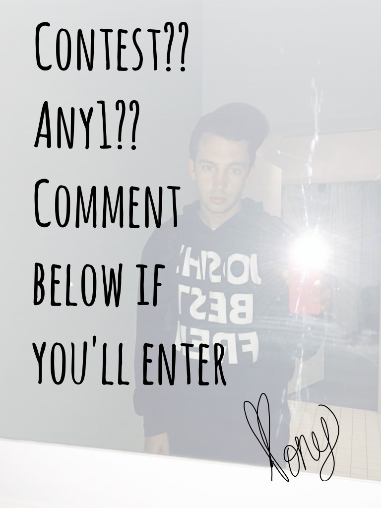Contest??
Any1?? Comment below if you'll enter