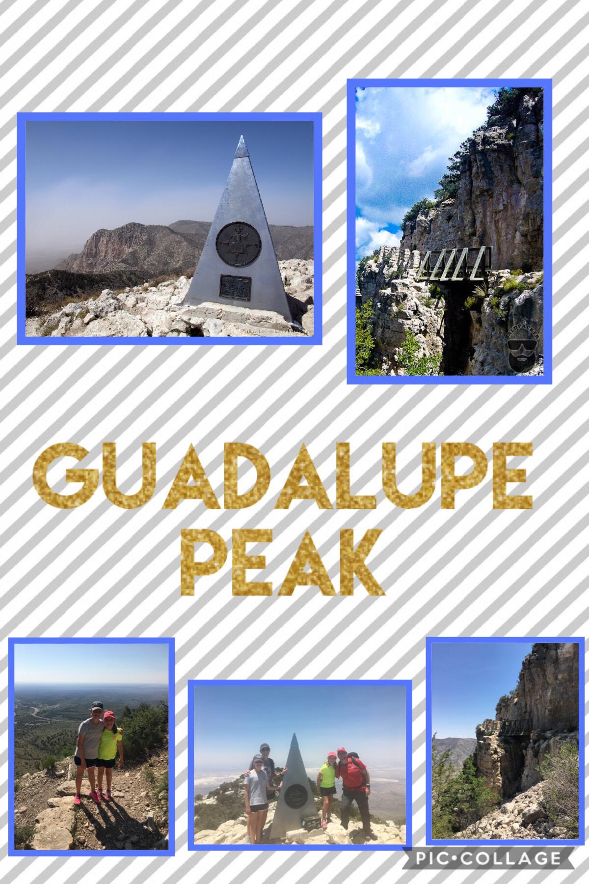 Guadalupe Peak is the tallest mountain in Texas! I personally have climbed it! The pictures on the bottom are ones we took when we were there! It was an Awesome hike! ❤️❤️❤️❤️❤️🏞🌄