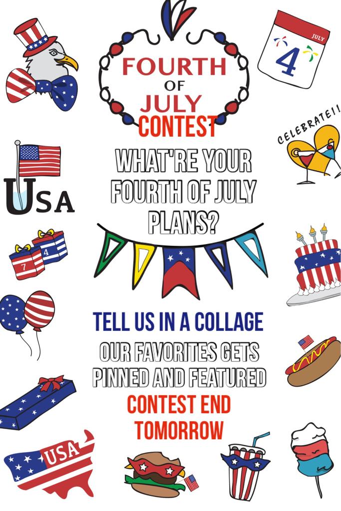 -Click for Rules-
Fourth of July Contest
•Only one submission or your overall contest submission will be disqualified 
•No stealing or reposting others collage, or you'll be temporarily banned 
•Be nice and have fun
•Users who use stickers are more likely