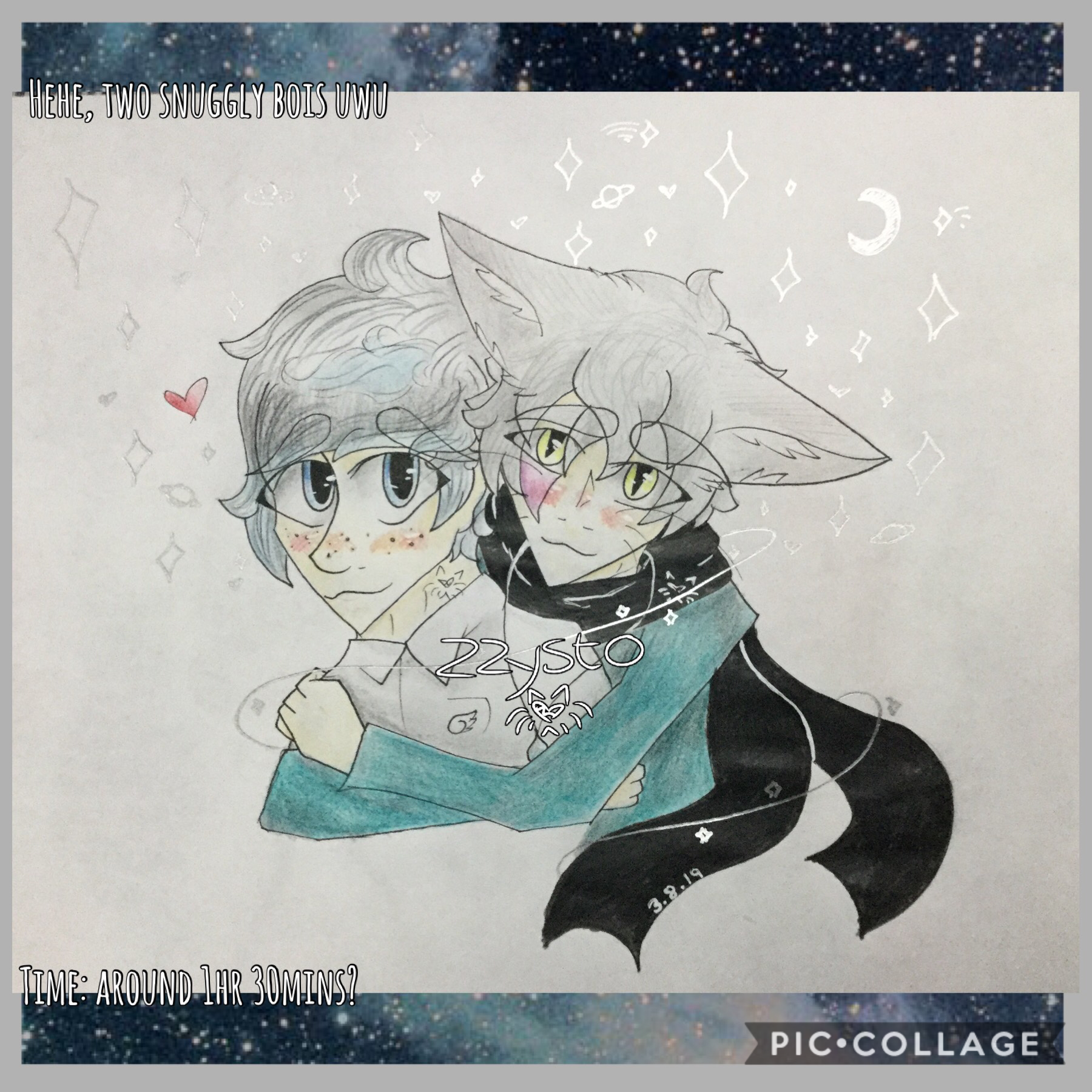 💞Tap💞
-Info in remixes-
Fun fact: Even tho he’s really shy, Charles loves hugs and snuggles :>
Zysto’s eyes kinda failed, hE’s looking at a sky, oK-
Dàm I wish I had a silver sharpie,, qwq