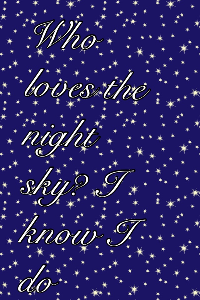 Who loves the night sky? I know I do 