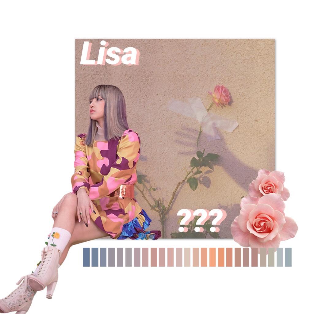🌸Lisa edit! Inspired by @dumbledore (although, mine isn’t nearly as good as yours ^0^) 
Comment what your favourite song is rn💕