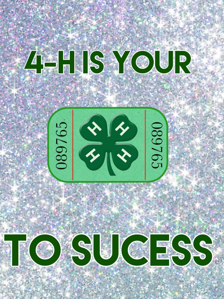 4-H is your ticket to success!