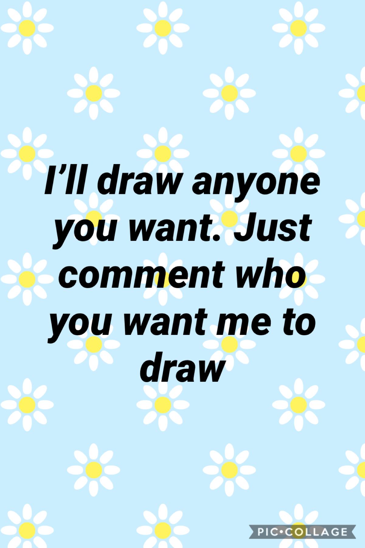 I’ll draw whatever celebrity or person you want in my drawing style. Follow me! 🏳️‍🌈🏳️‍🌈😝😝💋