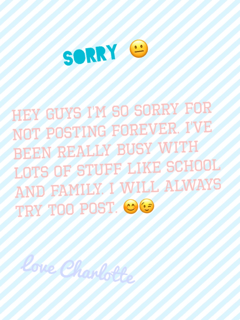 😐 Sorry 😐 