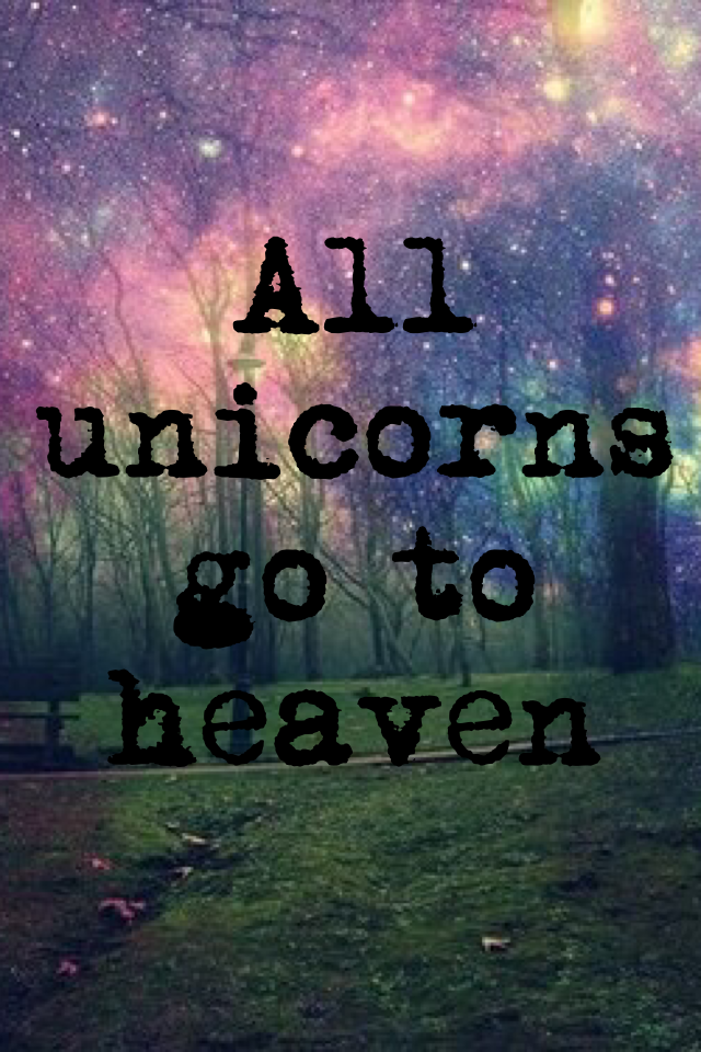All unicorns go to heaven🦄