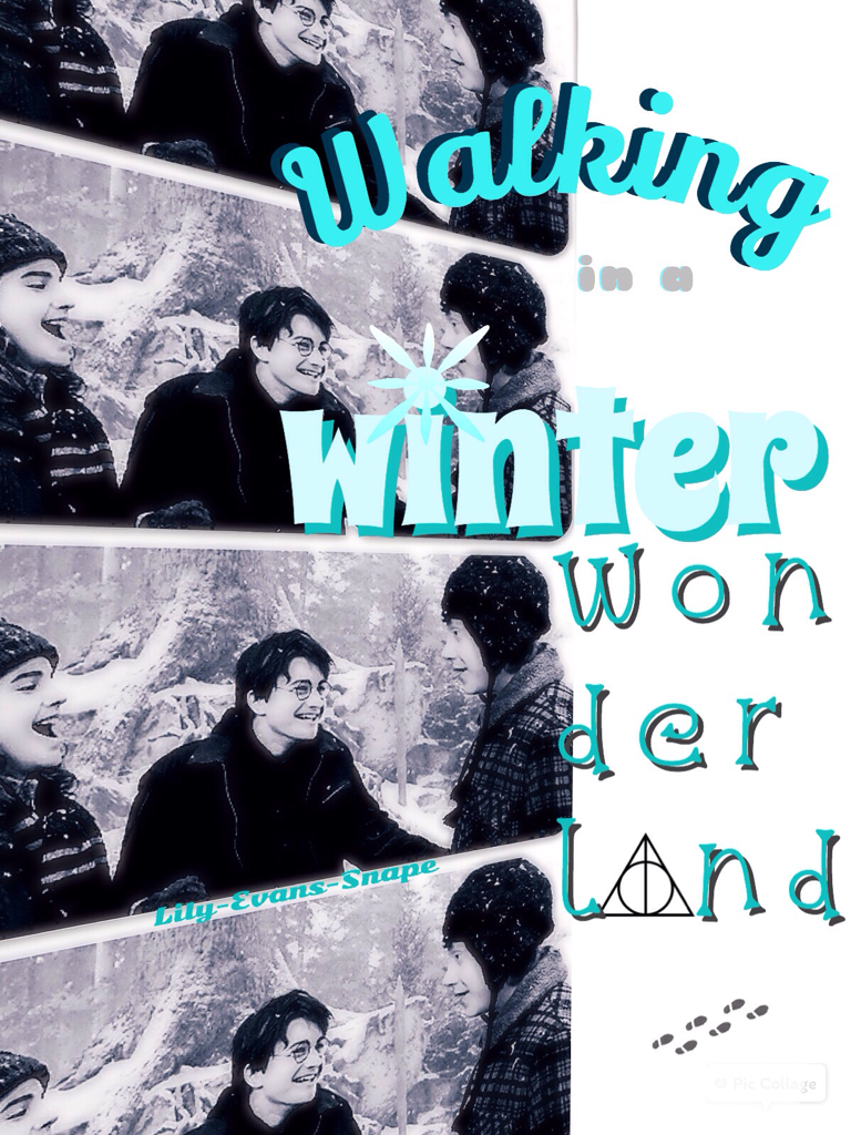 I made this pretty generic winter collage to enter some contests a while ago....so here it is! ☺️❄️❄️