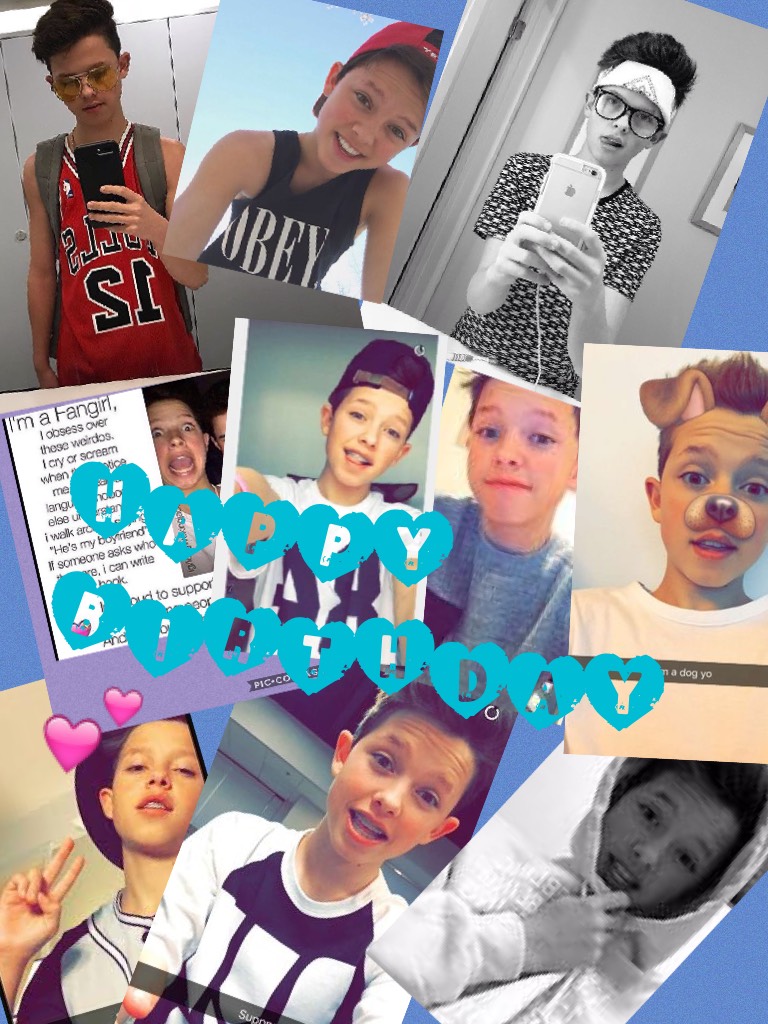 HAPPY BIRTHDAY JACOB YOUR AMAZNG AND IM YOUR BIGGEST FAN!💕😆😍💕💕