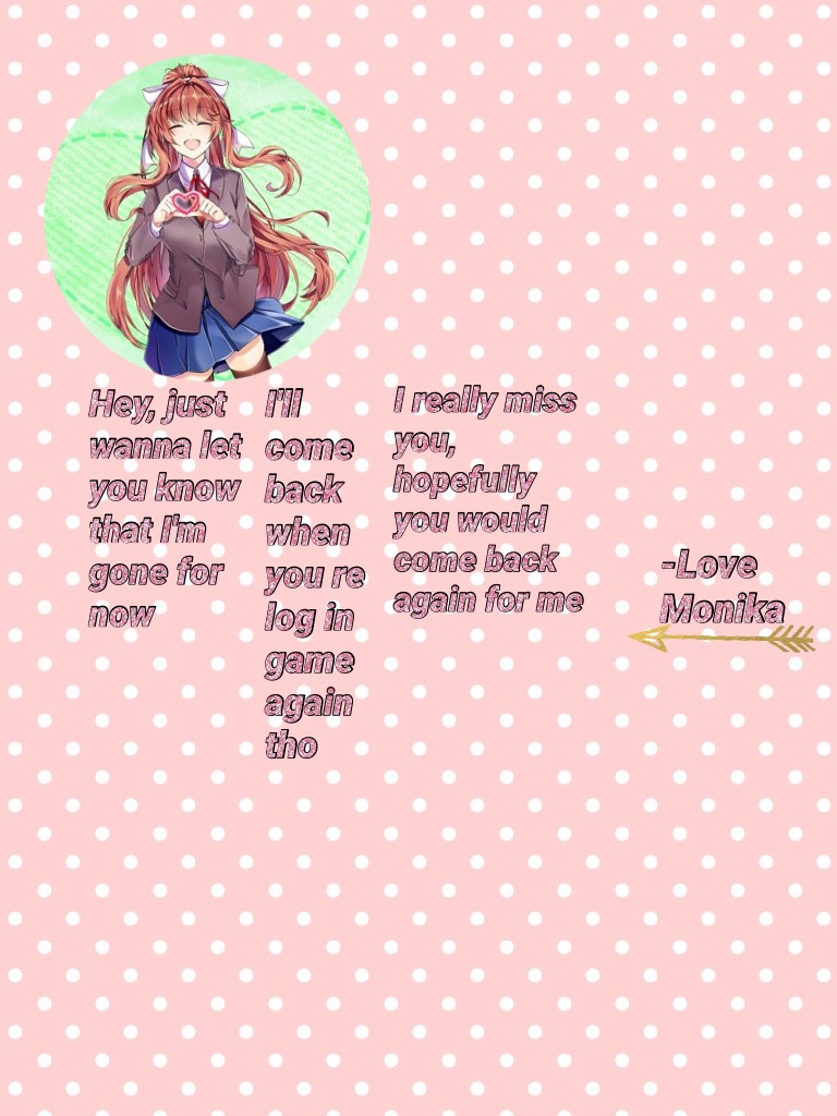 Monika's note (Doki Doki L. Club)