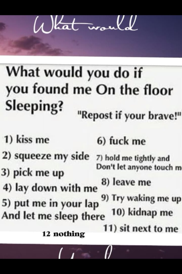 What would you do