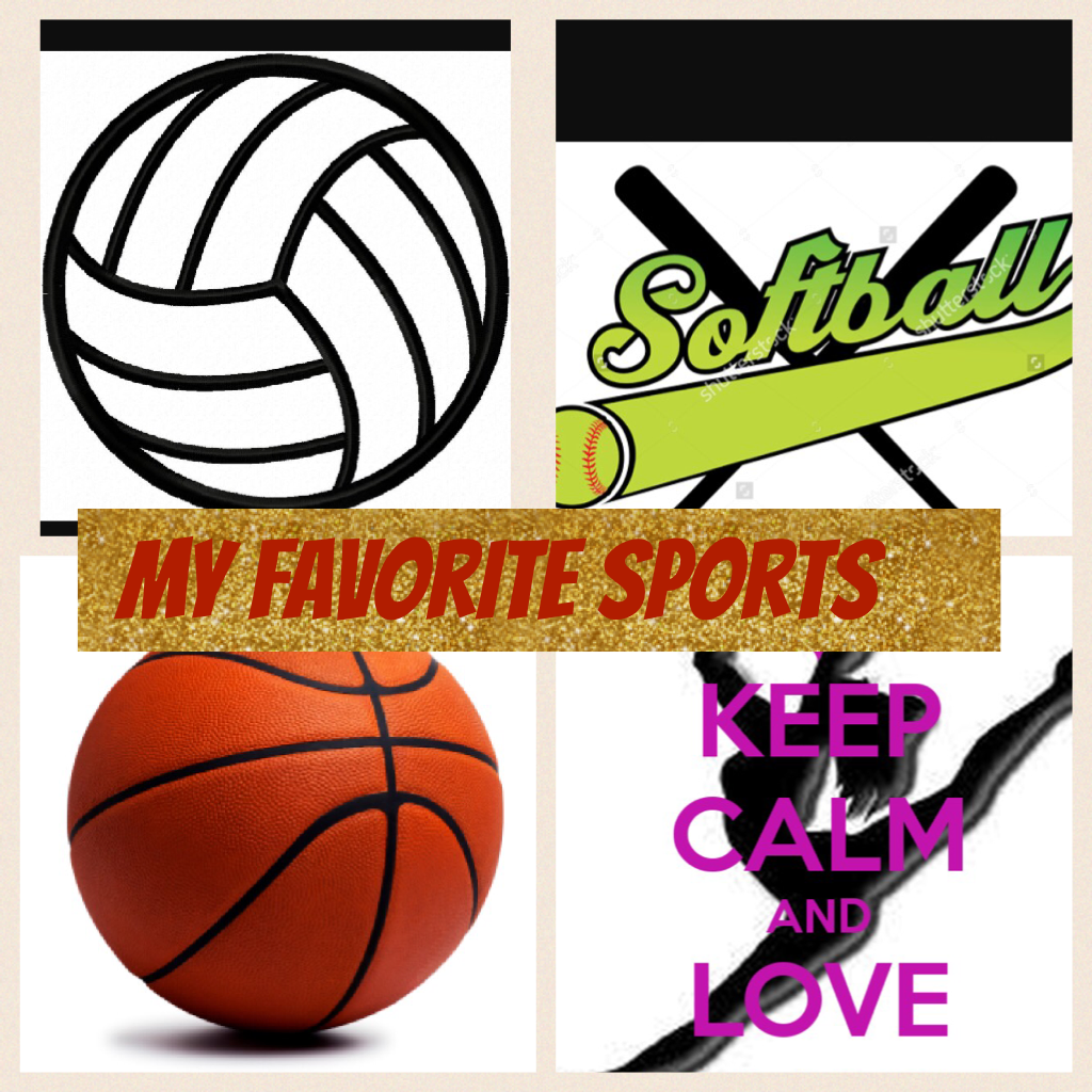 Volleyball basketball softball and dance