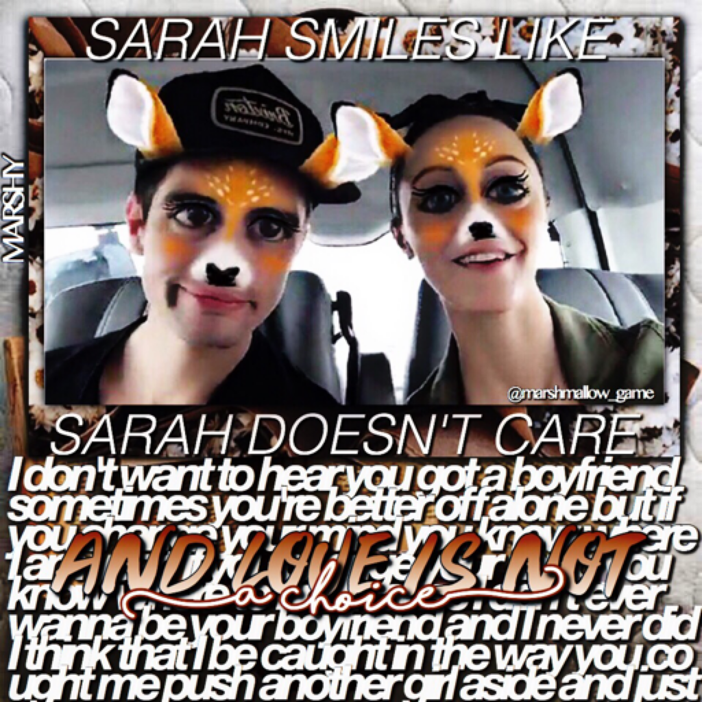 Brendon & Sarah r so cute ❤️ do they have a ship name?🌚I had to cancel the clique confessions sorry,anyways hope u like this 😹😻