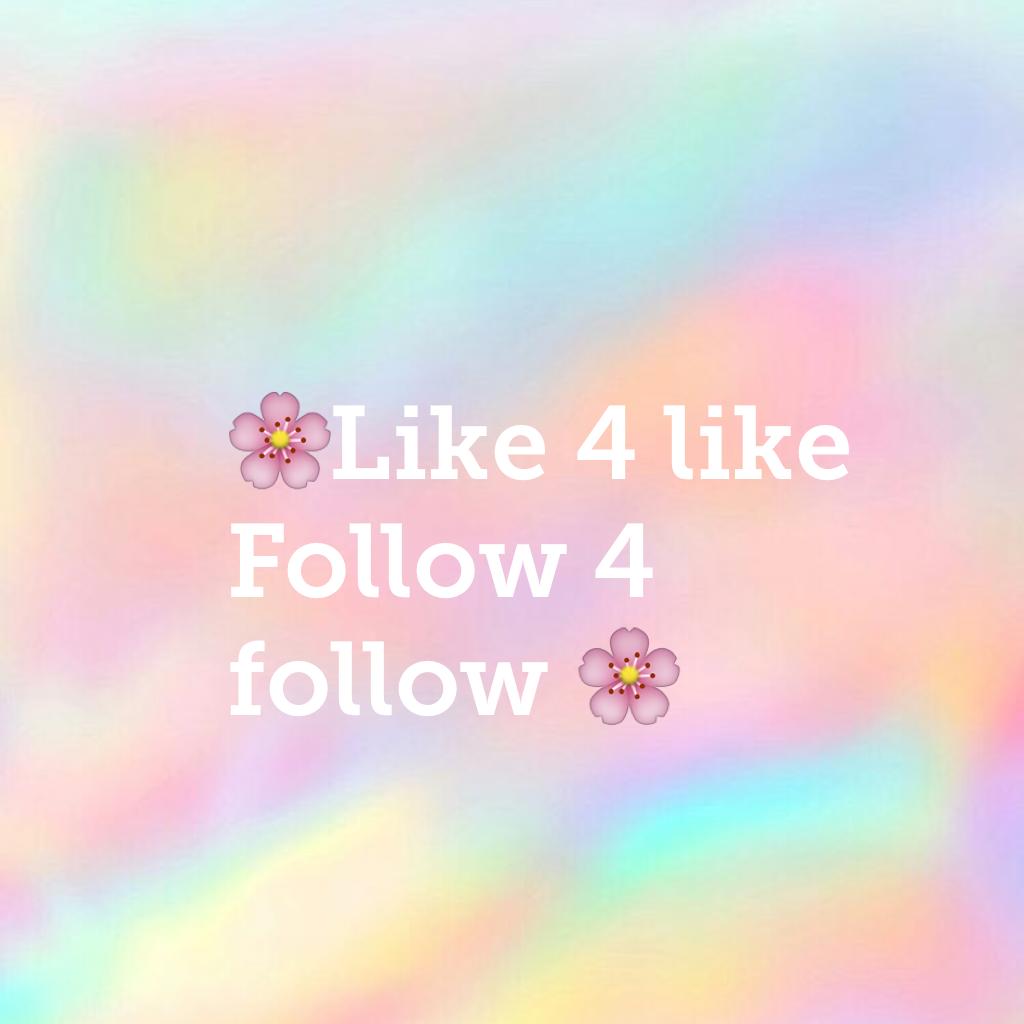 🌸Like 4 like 
Follow 4 follow 🌸
