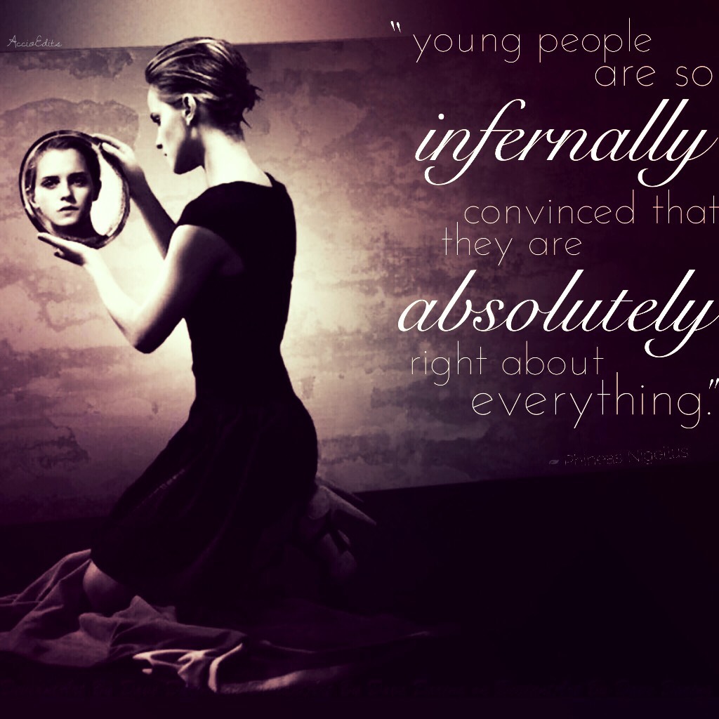 Here is a quote from Phineas Nigellus and a picture of Princess Emma! I know it's simple, but I think I kinda maybe like it. 
#featuremyfandom