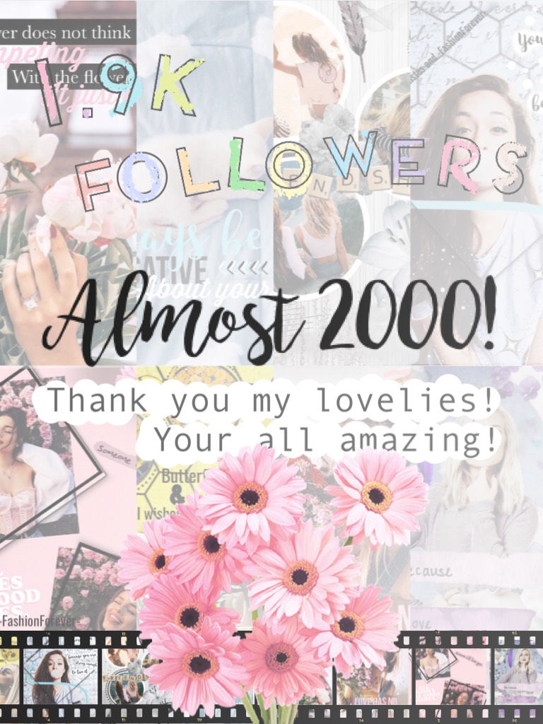 🌸9/20/2018🌸 Tap the flower!
Hey lovelies!
Thank you for 2,900 followers! 
I just put some of my old collages in the background!😜
💕Love you guys!💕
Q// Last movie you watched?
A// Miracle Season.
